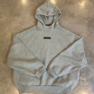 Fear of God Essentials Pullover Hoodie Dark Heather Oatmeal FW23